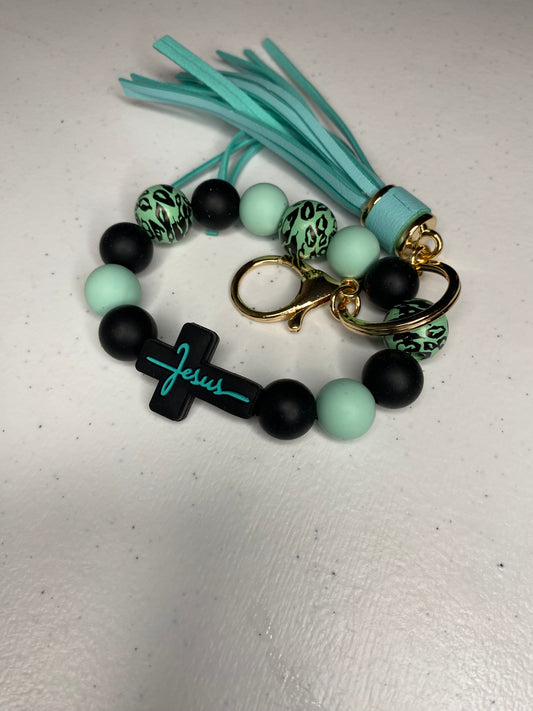 JESUS CHEETAH PRINT WRISTLET